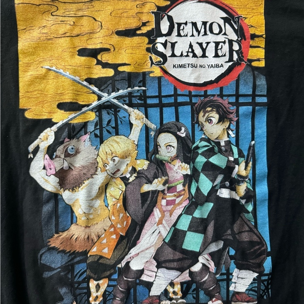 Demon Slayer Black Graphic Tee - Picture 2 of 4